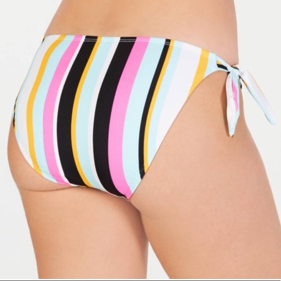 Hula Honey Soul Stripe Side Tie Bikini Bottoms - Picture 2 of 8